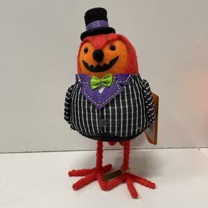 Featherly Friends Gourdon Felt Bird Halloween 2024 Hyde & Eek! Boutique NEW